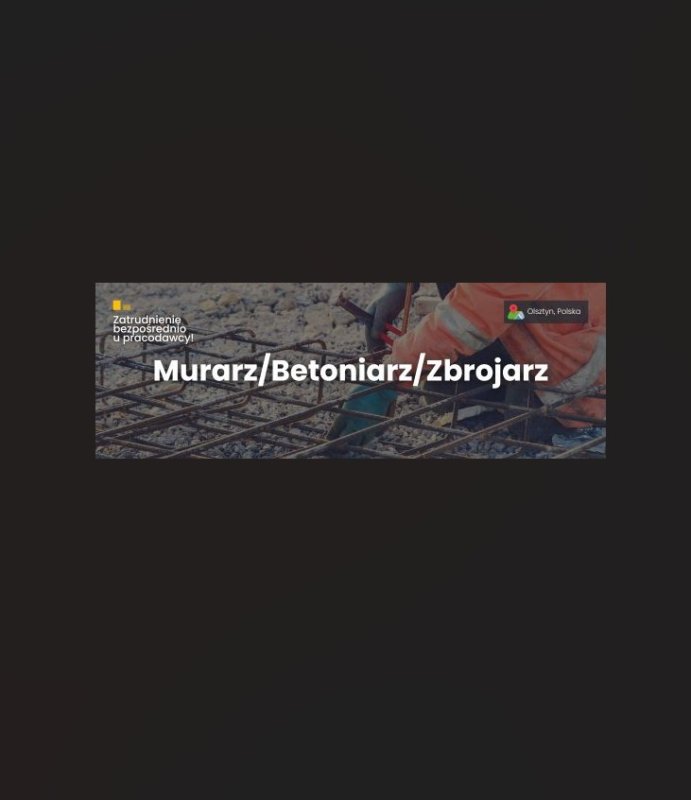 Murarz / Betoniarz / Zbrojarz