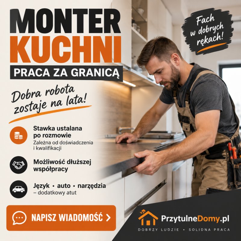 NIEMCY monter kuchni dekarz murarz 15 do 20e hotel - 01